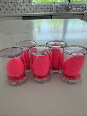NEW Original Beautyblender Hot Pink Makeup Sponges - Set of 5